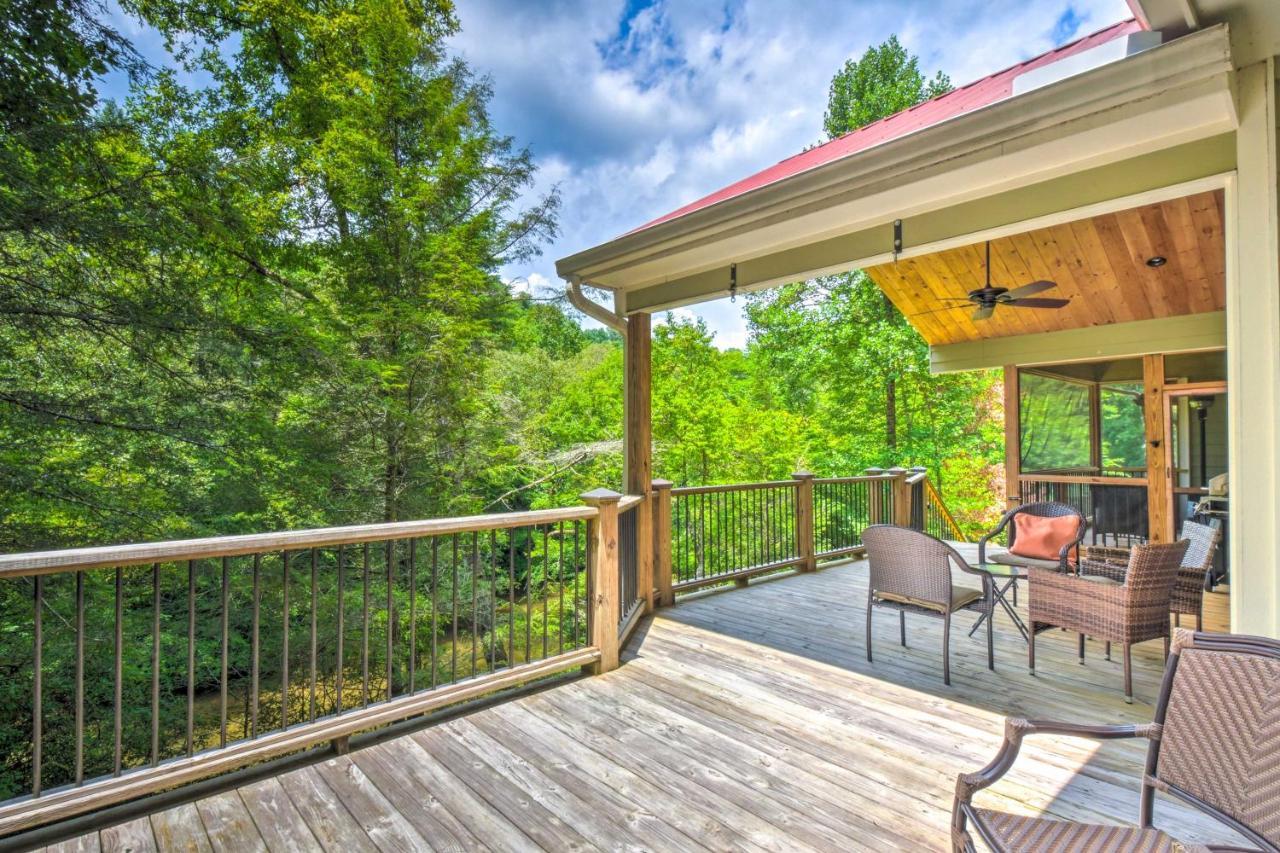 Cozy Riverside Dahlonega Home With Kayaks And Fire Pit 外观 照片